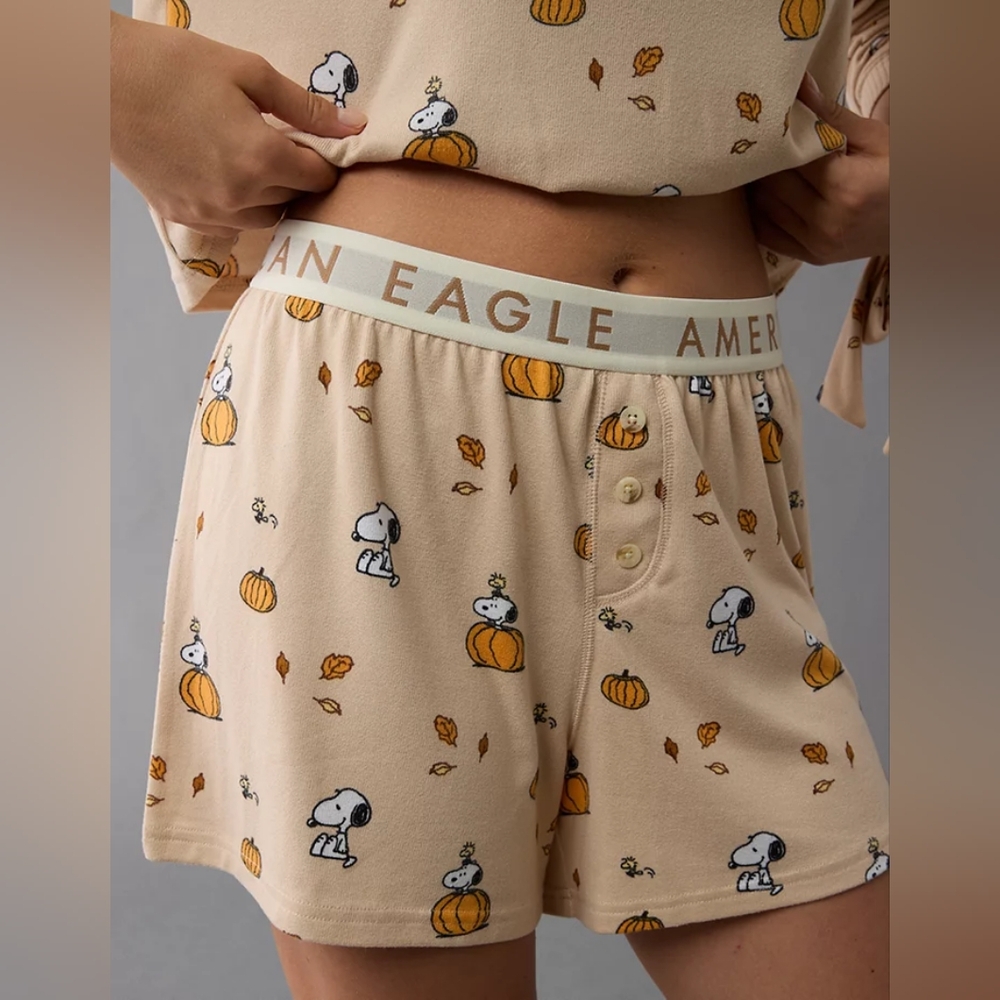 American Eagle Snoopy Fall Pajamas - Picture 2 of 2